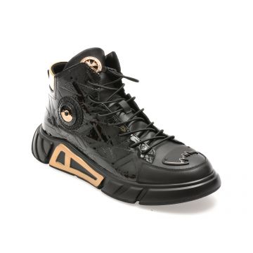 Ghete GRYXX negre, 851351, din piele naturala