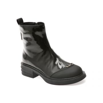 Ghete GRYXX negre, M67B, din piele naturala lacuita