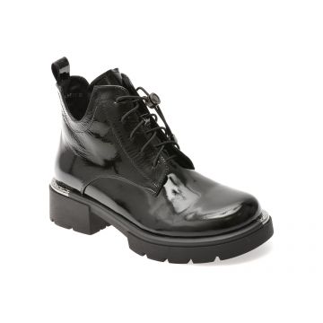 Ghete GRYXX negre, M90B, din piele naturala lacuita