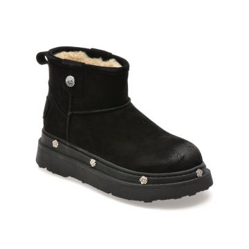 Ghete GRYXX negre, SX2602, din piele intoarsa