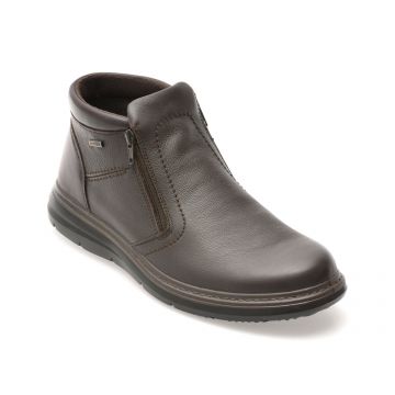 Ghete IMAC maro, 851348, din piele naturala