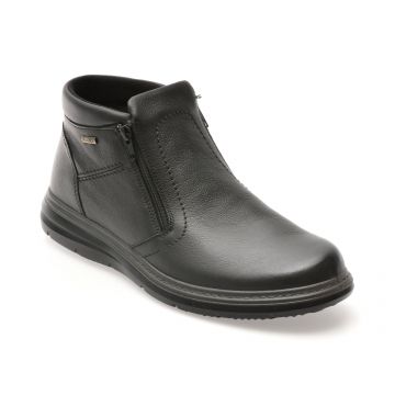 Ghete IMAC negre, 851348, din piele naturala