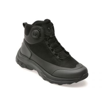 Ghete OTTER negre, 22053, din piele ecologica