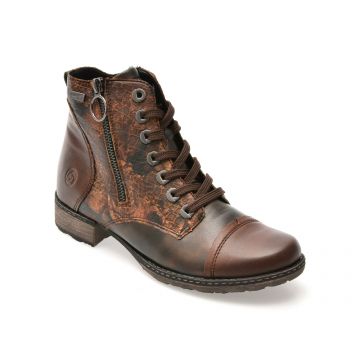 Ghete REMONTE maro, D4382, din piele ecologica