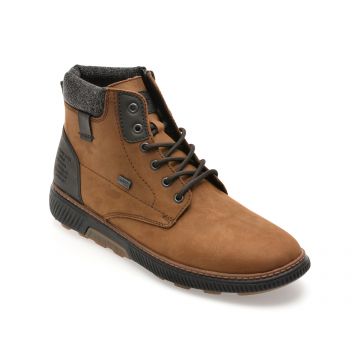 Ghete RIEKER maro, B3343, din piele naturala