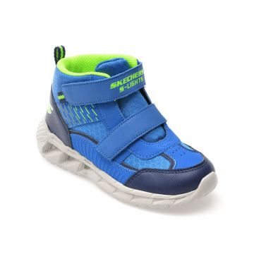 Ghete SKECHERS albastre, MAGNA-LIGHTS, din material textil