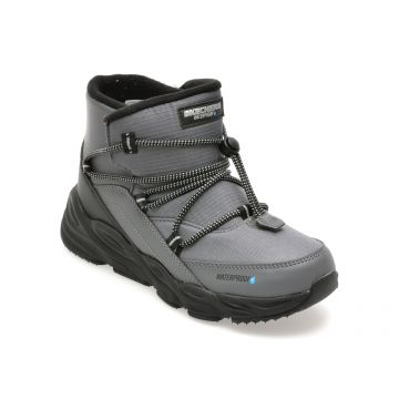 Ghete SKECHERS gri, TURBO TREAD, din material textil