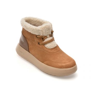 Ghete SKECHERS maro, ARCH FIT HORIZON BOOT, din piele intoarsa