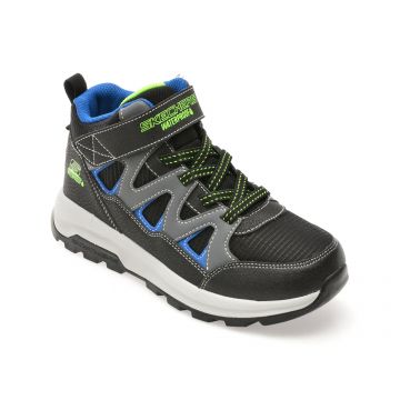 Ghete SKECHERS negre, STORM BLAZER, din material textil