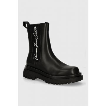 Versace Jeans Couture cizme Drew femei, culoarea negru, cu platforma, 77VA3S60 ZS868 899