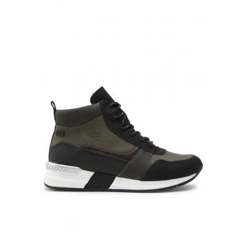 Botine dama  301087151 - Piele ecologica - Verde