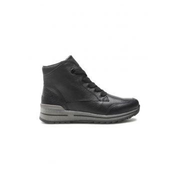 Botine dama -  301529 - Piele naturala - Negru