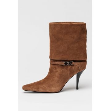 Botine de piele cu varf ascutit Nixxie