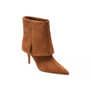 Botine elegante ALDO maro, WILAMENA 210, din piele intoarsa