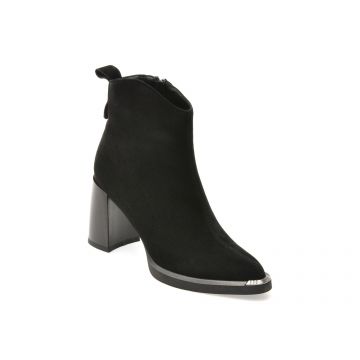 Botine FLAVIA PASSINI negre, C5995, din piele intoarsa