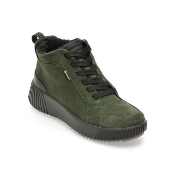 Ghete ARA verzi, 26908, din piele intoarsa