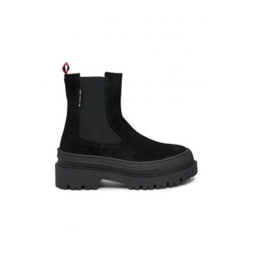 Ghete Chelsea pentru femei -  304447433 - piele naturala - negru