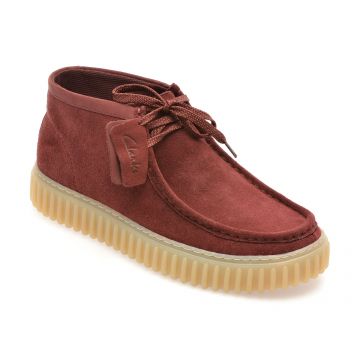 Ghete CLARKS visinii, TORHILL HI, din piele intoarsa