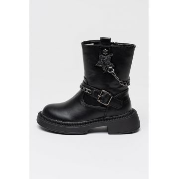 Ghete de piele ecologica cu lant decorativ Brookie