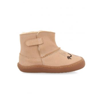 Ghete din piele intoarsa - Roz