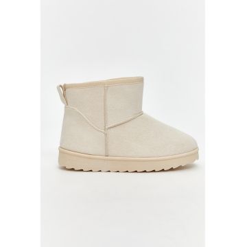 Ghete din piele intoarsa sintetica fara inchidere