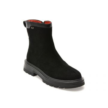 Ghete FLAVIA PASSINI negre, 2397, din piele intoarsa