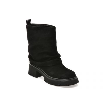 Ghete FLAVIA PASSINI negre, 56153, din piele intoarsa