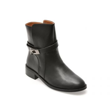 Ghete FLAVIA PASSINI negre, C5689, din piele naturala