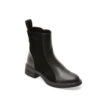 Ghete FLAVIA PASSINI negre, TC310, din piele naturala