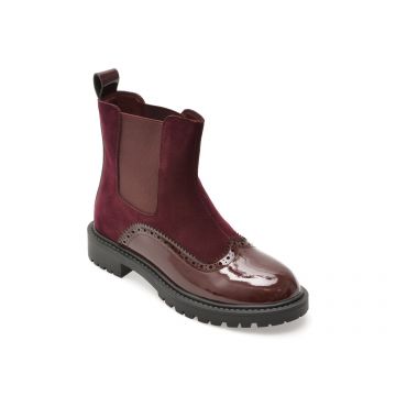 Ghete FLAVIA PASSINI negre, TC338, din piele intoarsa