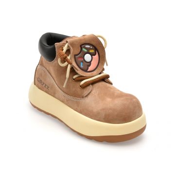 Ghete GRYXX gri, BC2536, din piele naturala