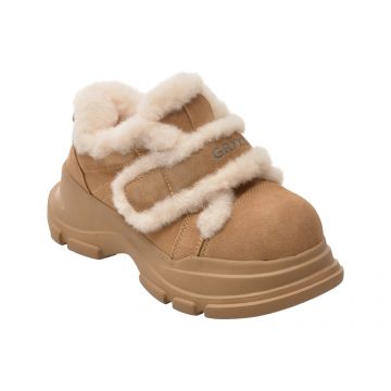 Ghete GRYXX maro, 2205, din piele intoarsa