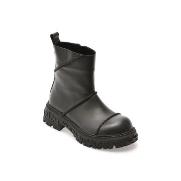 Ghete GRYXX negre, 208315, din piele naturala