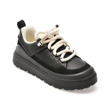 Ghete UGG negre, 1170910, din piele naturala