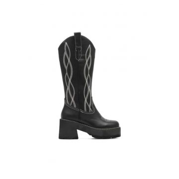 Botine dama -  590486292109940 - Sintetic - Negru