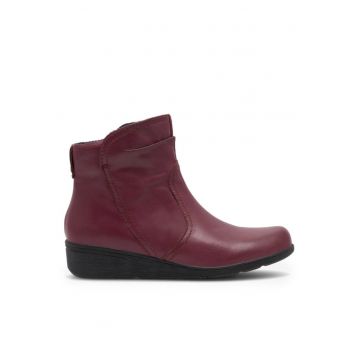 Botine dama -  590486298728639 - Piele naturala - Visiniu