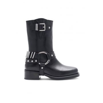 Botine dama -  590558804392838 - Piele naturala - Negru