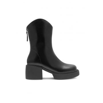 Botine dama -  590558804761241 - Piele ecologica - Negru