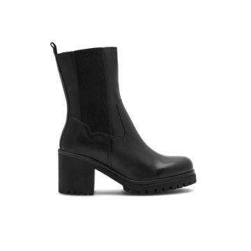 Botine dama -  590558811457436 - Piele naturala - Negru