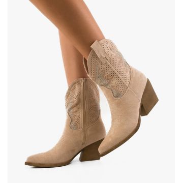 Botine dama Buroca Bej
