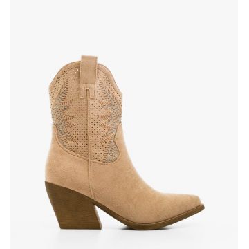 Botine dama Buroca Bej