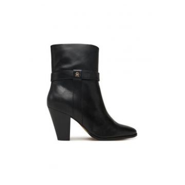 Botine dama -   - piele naturala - negru -