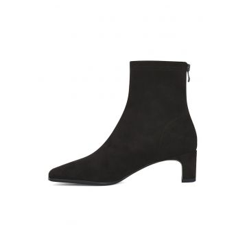 Botine din piele intoarsa sintetica