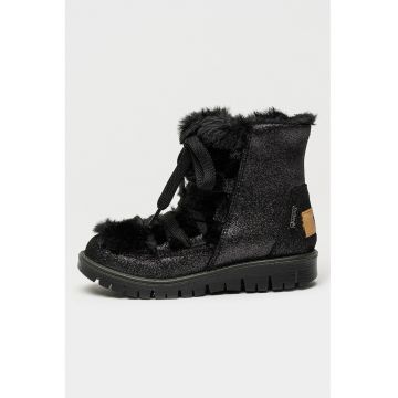 Cizme impermeabile cu garnituri de blana sintetica si tehnologie Gore-Tex