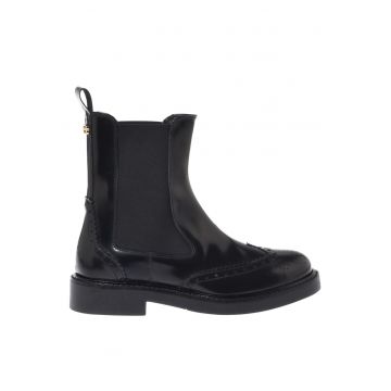 Ghete Chelsea de piele