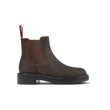 Ghete Chelsea de piele nabuc