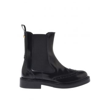 Ghete Chelsea de piele