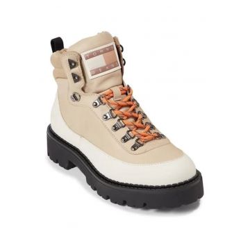 Ghete dama -  Piele intoarsa - Bej