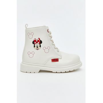 Ghete de piele ecologica cu Minnie Mouse