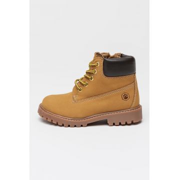 Ghete de piele intoarsa cu fermoar River